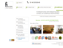 Tablet Screenshot of fi-formationinformatique.com